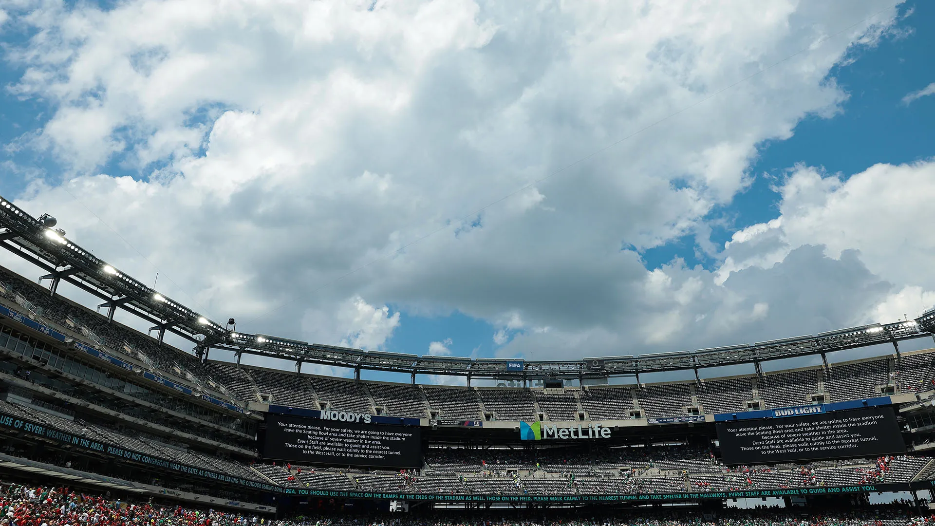 La temperatura al Met Life Stadium era altissima