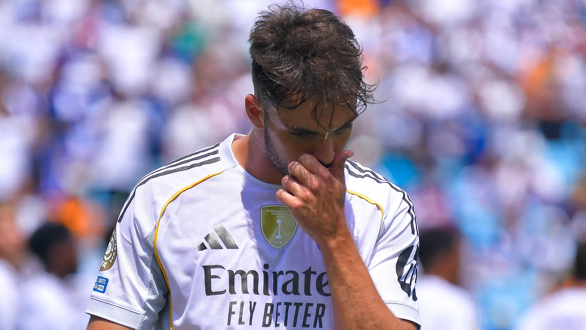 Non è stato facile per i Blancos giocare quasi tutta la partita in 10 uomini
