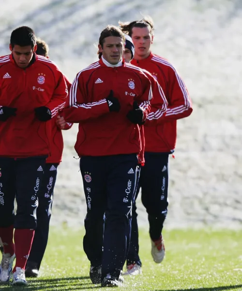 L’ex campione del Bayern Monaco cambia sport. Immagini