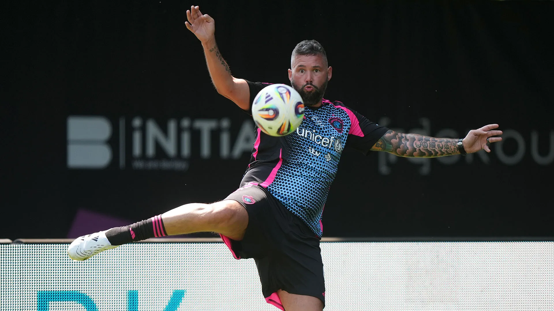 L'ex campione ha partecipato alla partita di beneficienza Soccer Aid for Unicef
