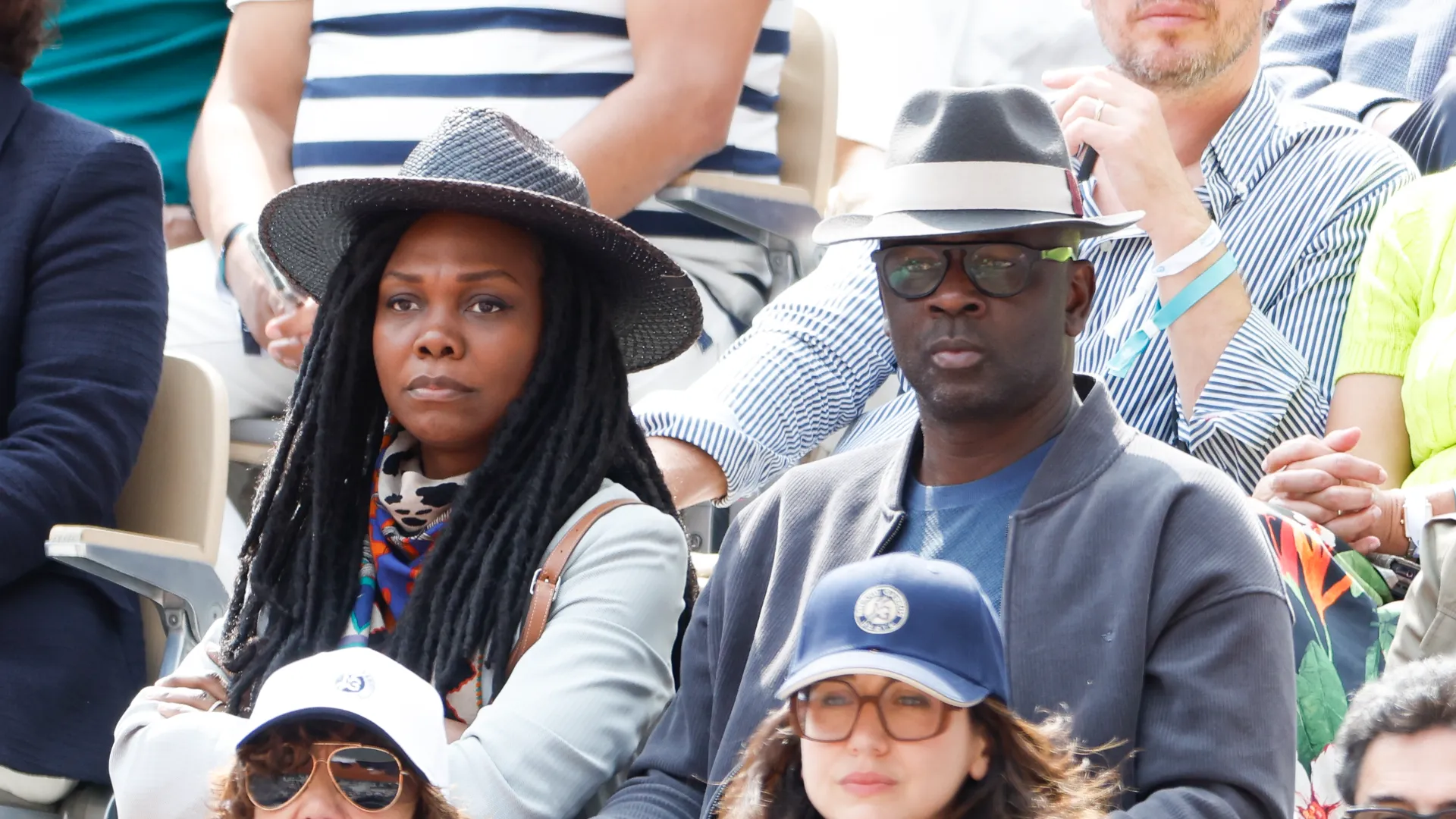 L'ex calciatore Lilian Thuram con la moglie Kareen Guiock