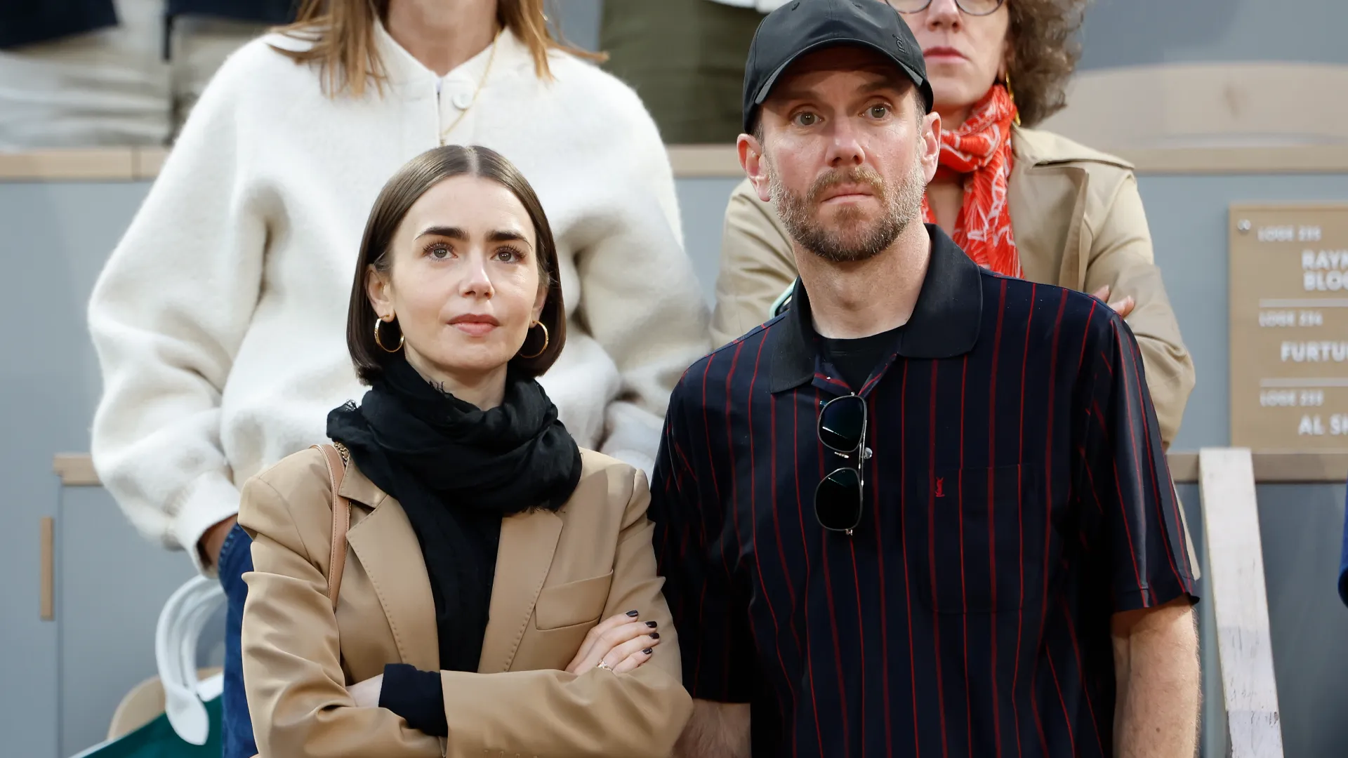L'attrice e modella Lily Collins con il marito, il regista americano Charlie McDowell