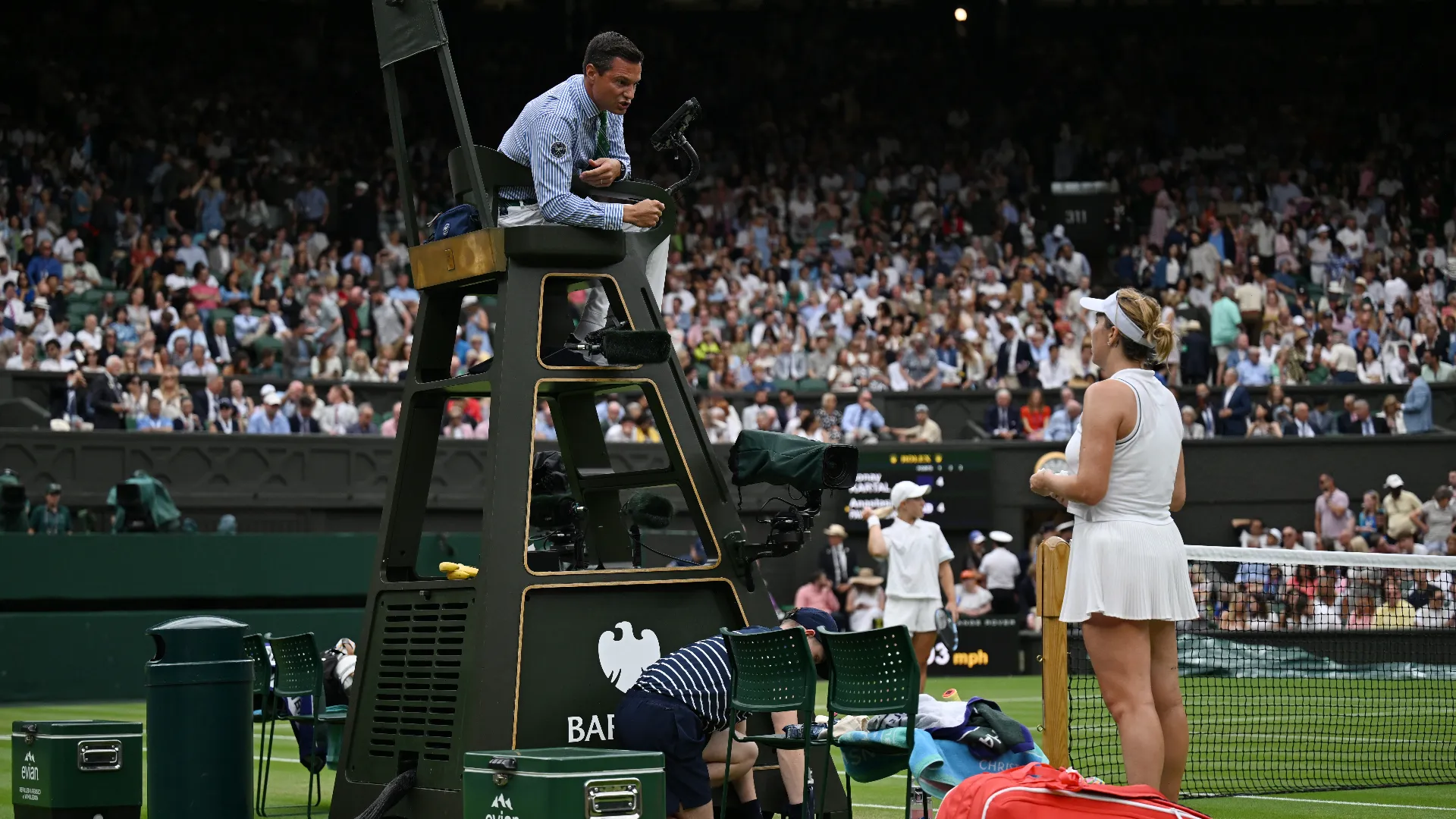La decisione del giudice è giusta a livello di protocollo ma Anastasia Pavlyuchenkova era ovviamente contrariata
