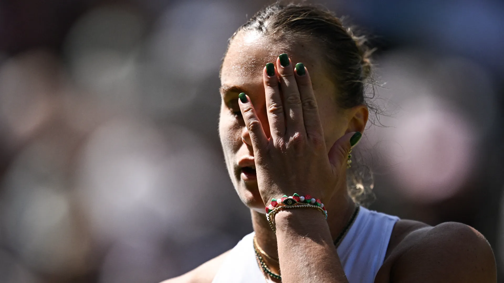 La campionessa bielorussa ha accusato molto nel match contro Laura Siegemund
