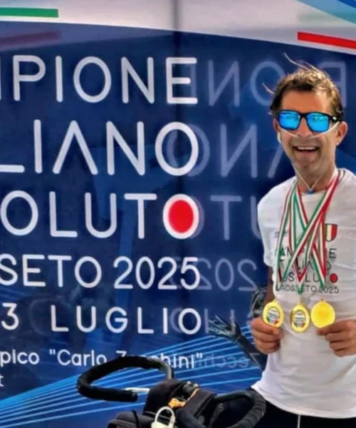 Carlo Calcagni, tripletta d’oro ai Campionati Italiani Assoluti