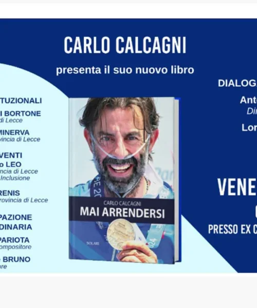 Il colonnello e campione paralimpico Carlo Calcagni presenta il suo nuovo libro a Lecce