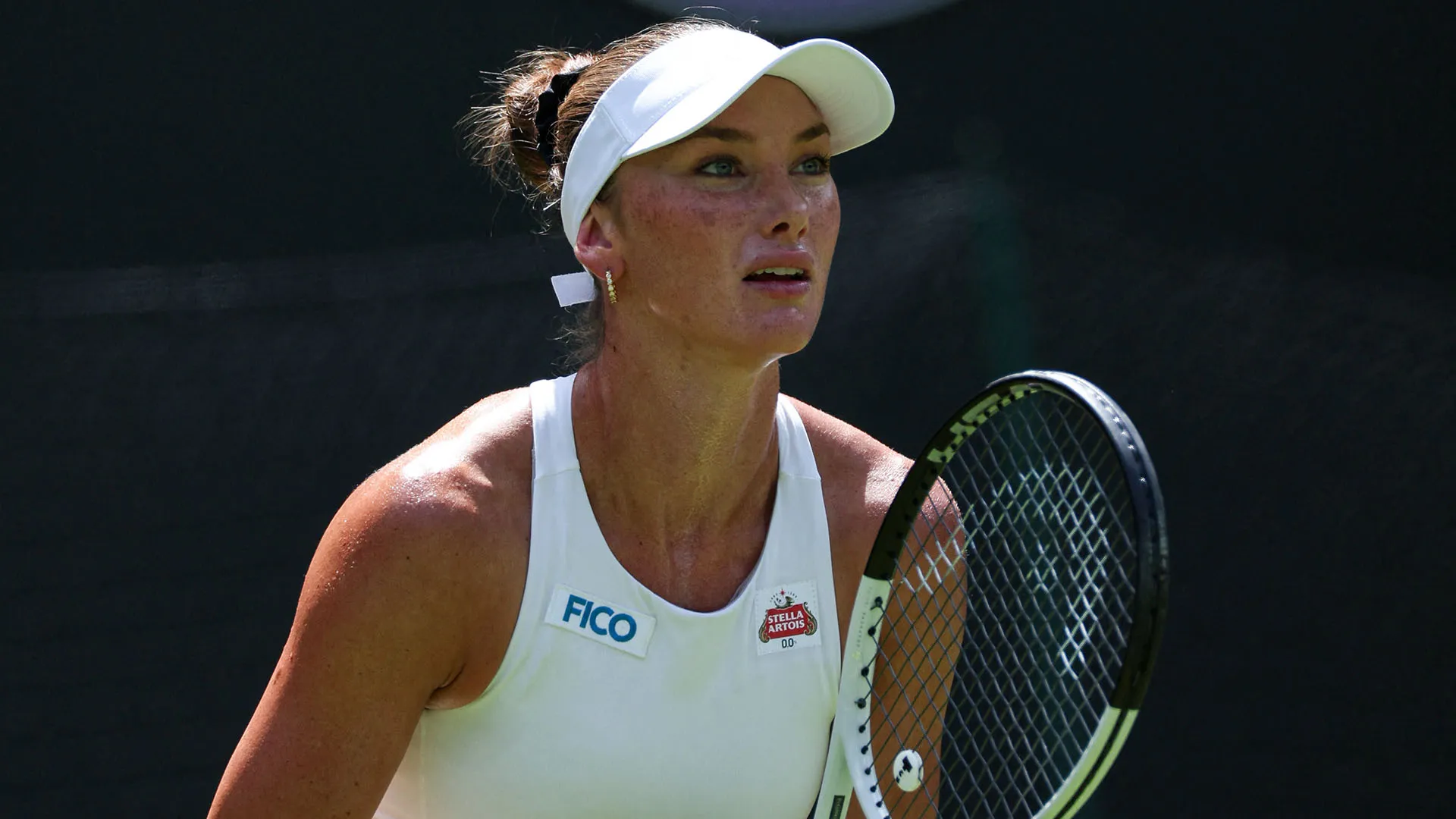 Branstine è stata eliminata al primo turno dalla numero uno del mondo Aryna Sabalenka