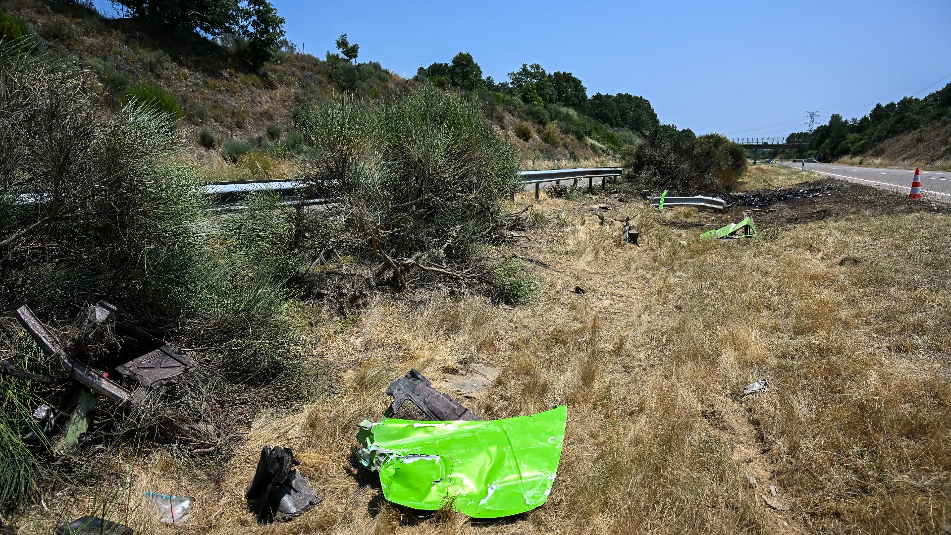 ... le fiamme si sono propagate rapidamente alla vegetazione circostante