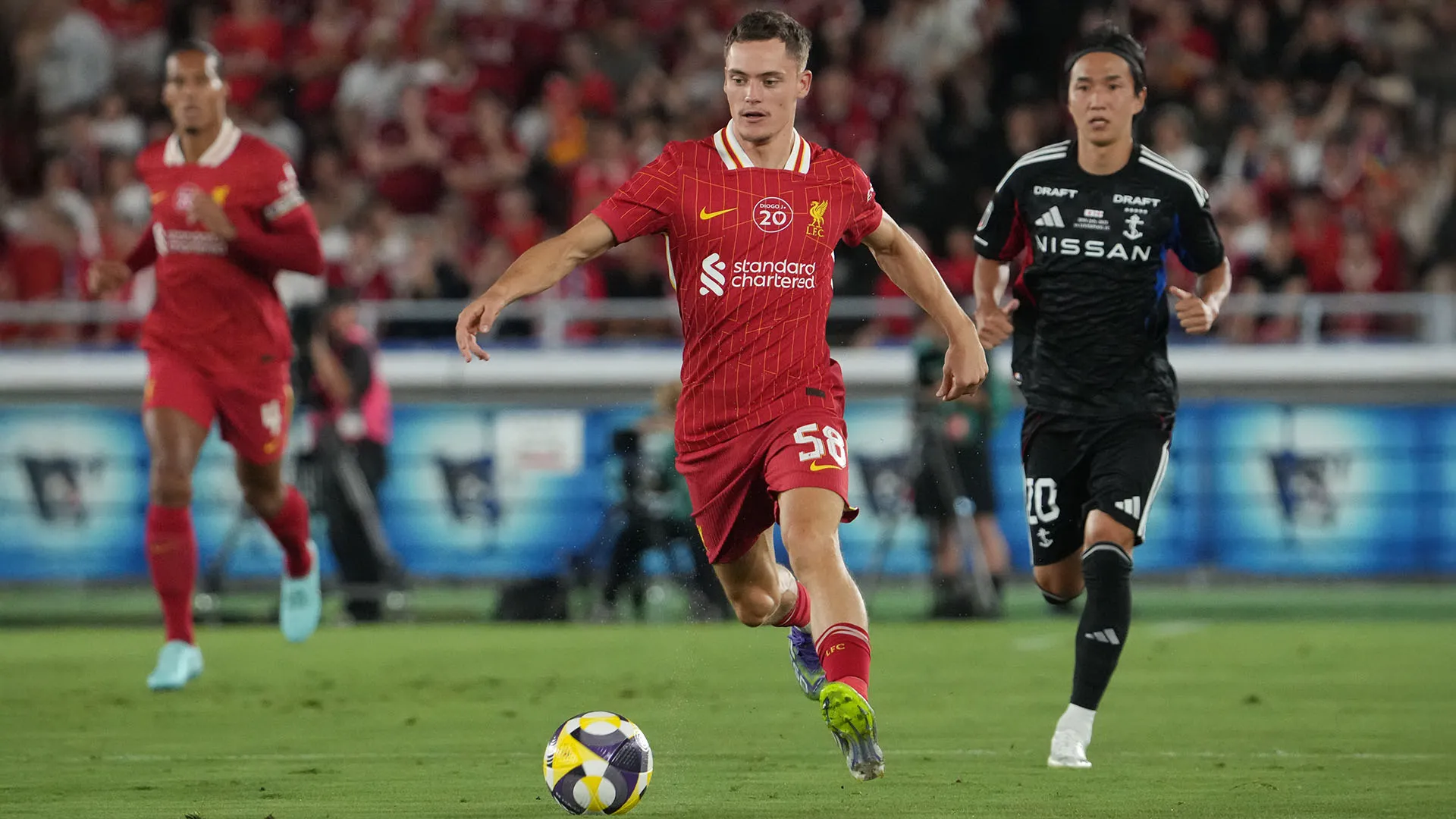 Il calciatore è stato eletto come Man of the match durante la sfida tra Liverpool e Yokohama F·Marinos
