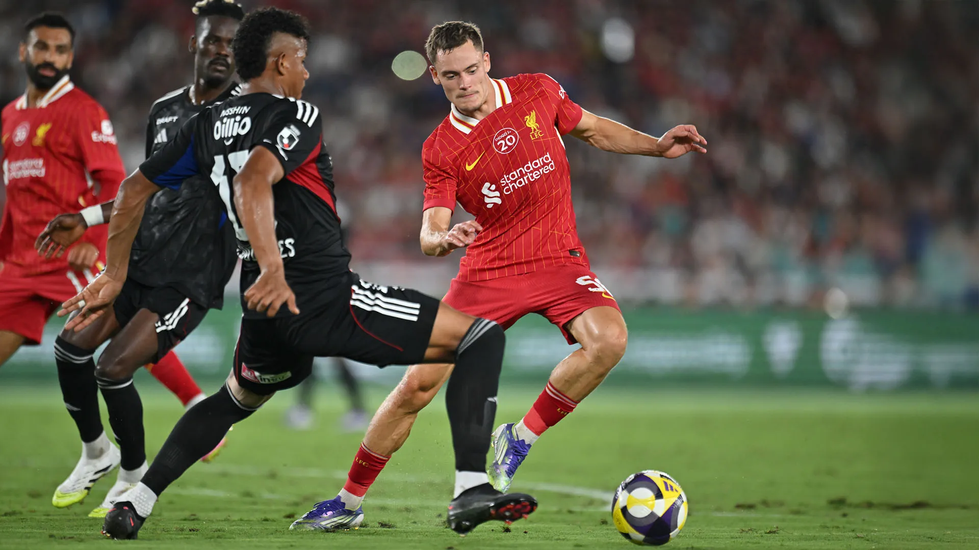 Inizialmente il Liverpool è andato in svantaggio dopo il gol di Uenaka al 55'