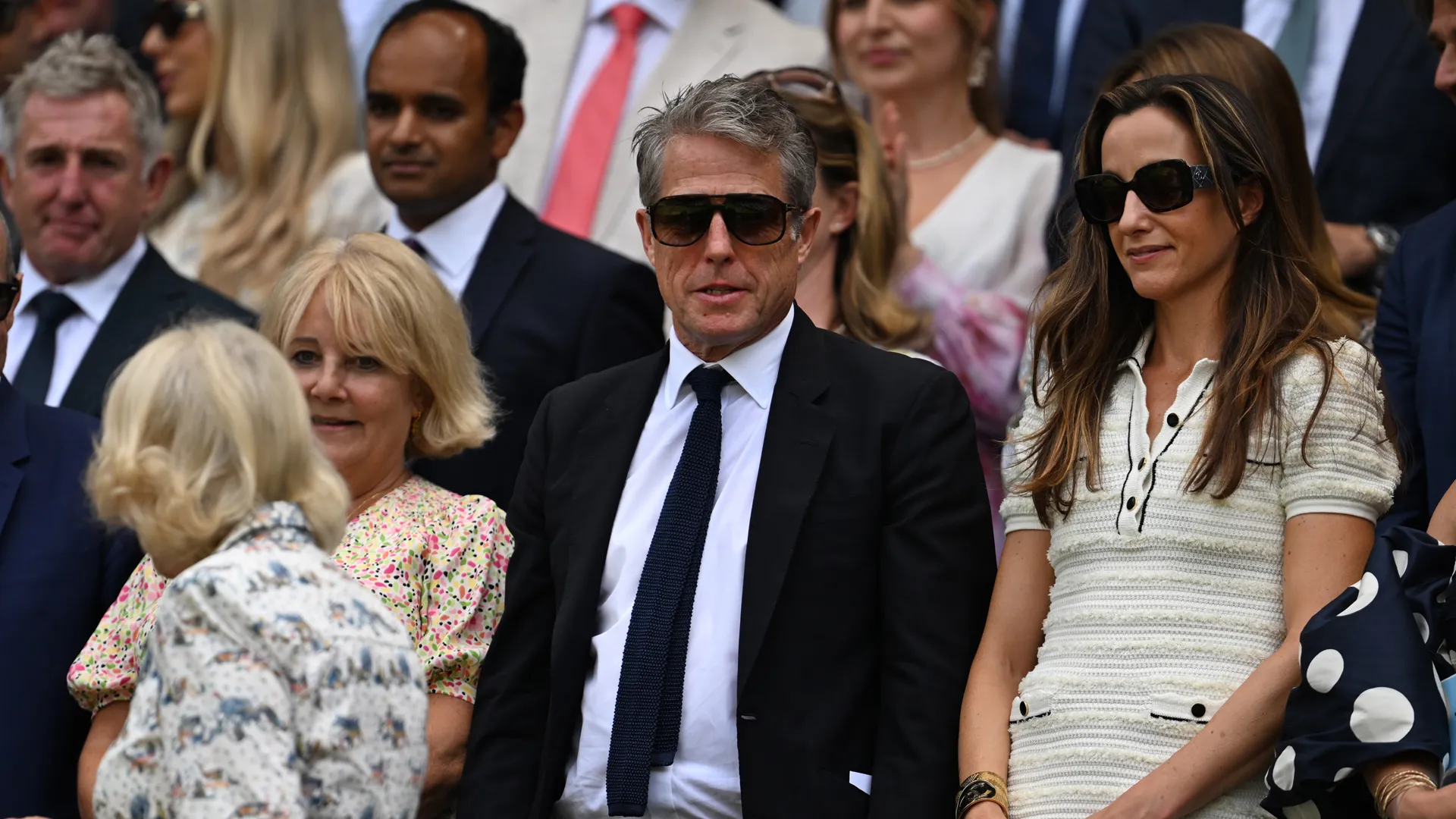 Con la sua compagna Anna Elisabet Eberstein ha assistito alla sfida Djokovic-Cobolli