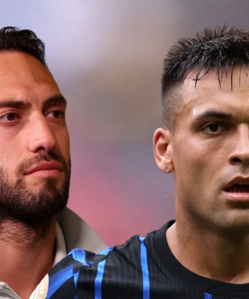Caos Inter, tifosi scatenati dopo lo scambio Calhanoglu-Lautaro. Foto