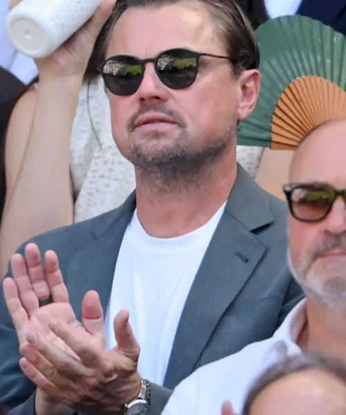 Leonardo DiCaprio incantato da Jannik Sinner e Novak Djokovic: le foto