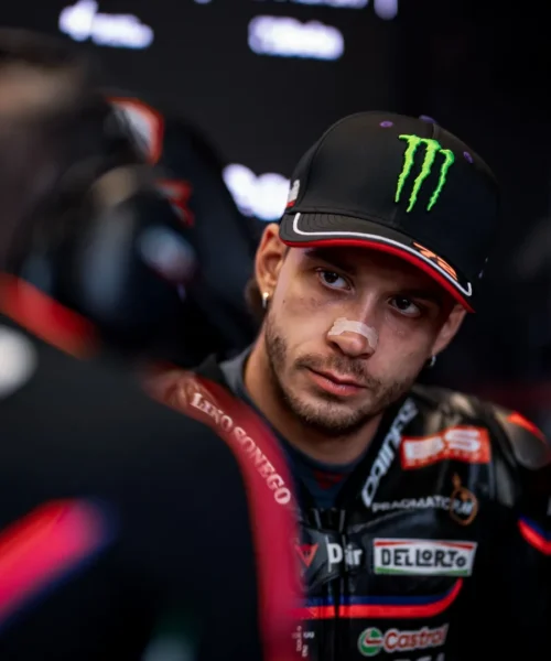 Marco Bezzecchi alla scoperta del Sachsenring con Aprilia