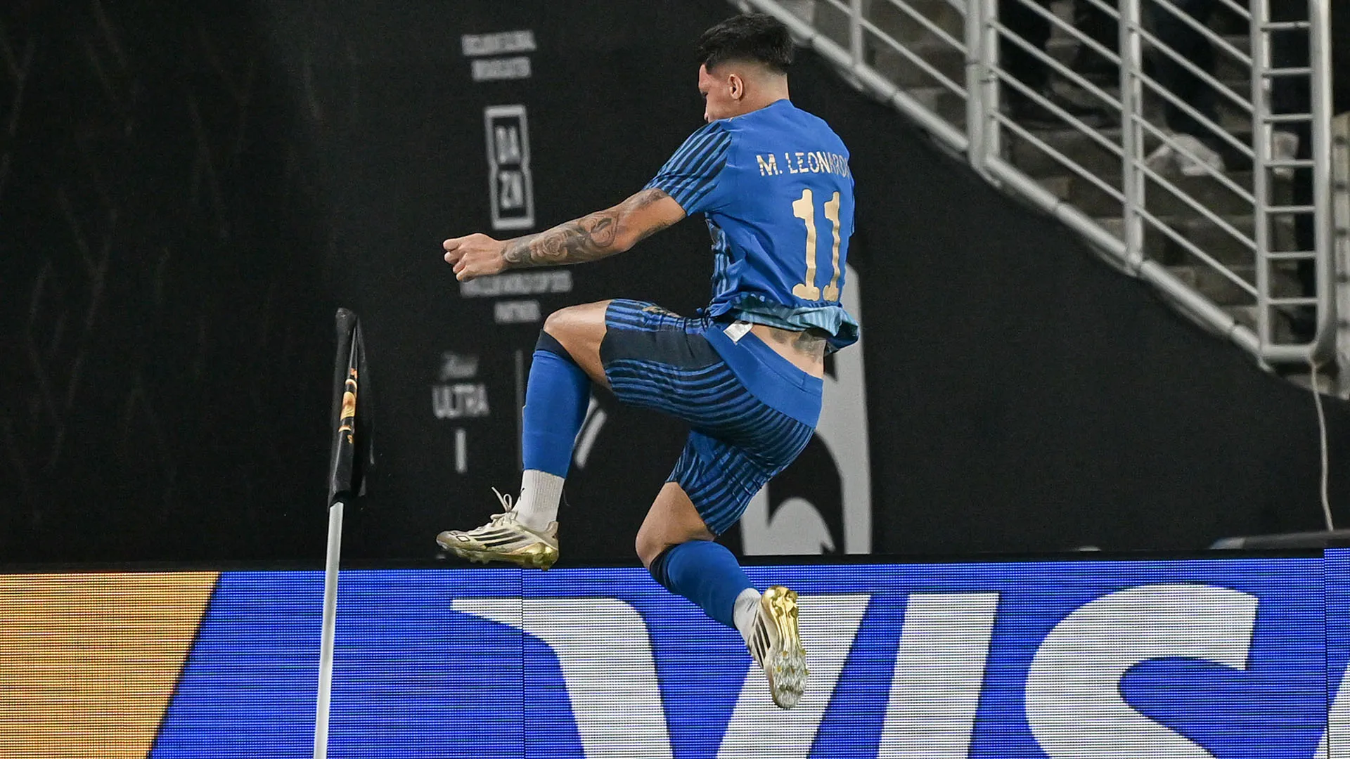 Marcos Leonardo non è riuscito a contenere la gioia del gol