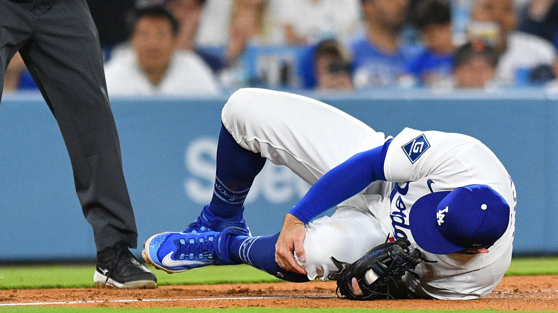 Il campione si è fatto male durante Chicago White Sox-Los Angeles Dodgers
