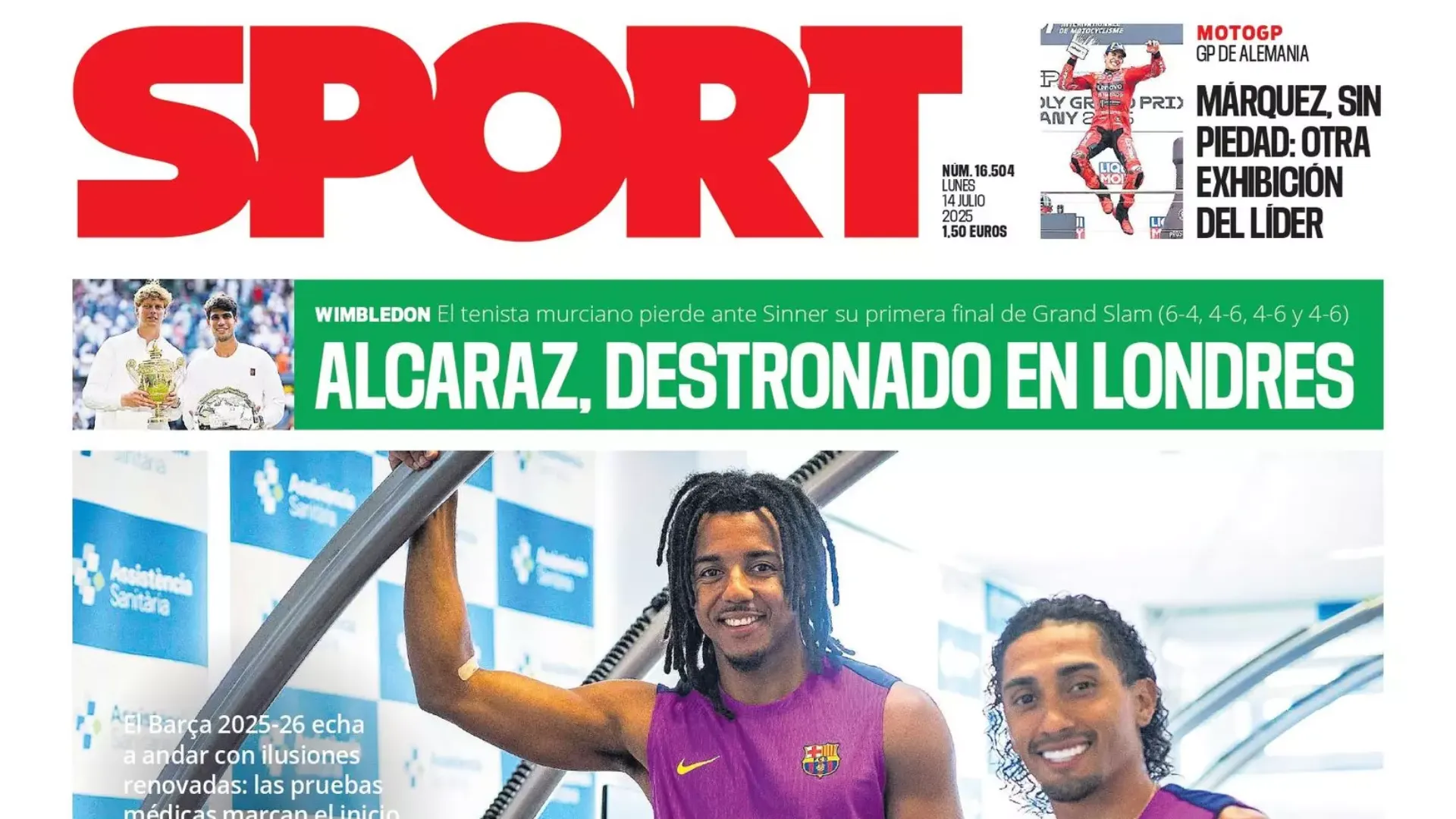 Sport si concentra su Alcaraz, "distrutto a Londra"
