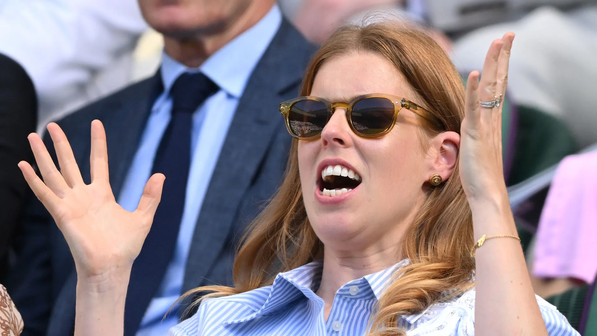 Molto coinvolta Beatrice di York, che ha partecipato con grande entusiasmo all'evento