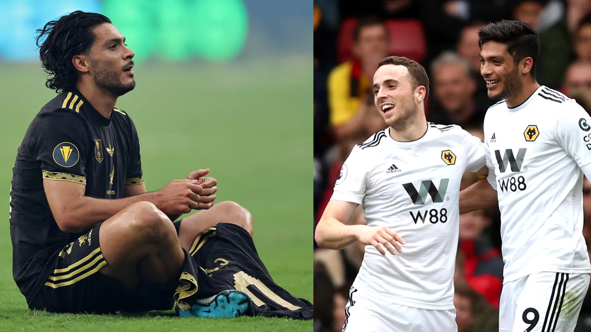 Esultanza da brividi di Raul Jimenez: le foto della dedica a Diogo Jota