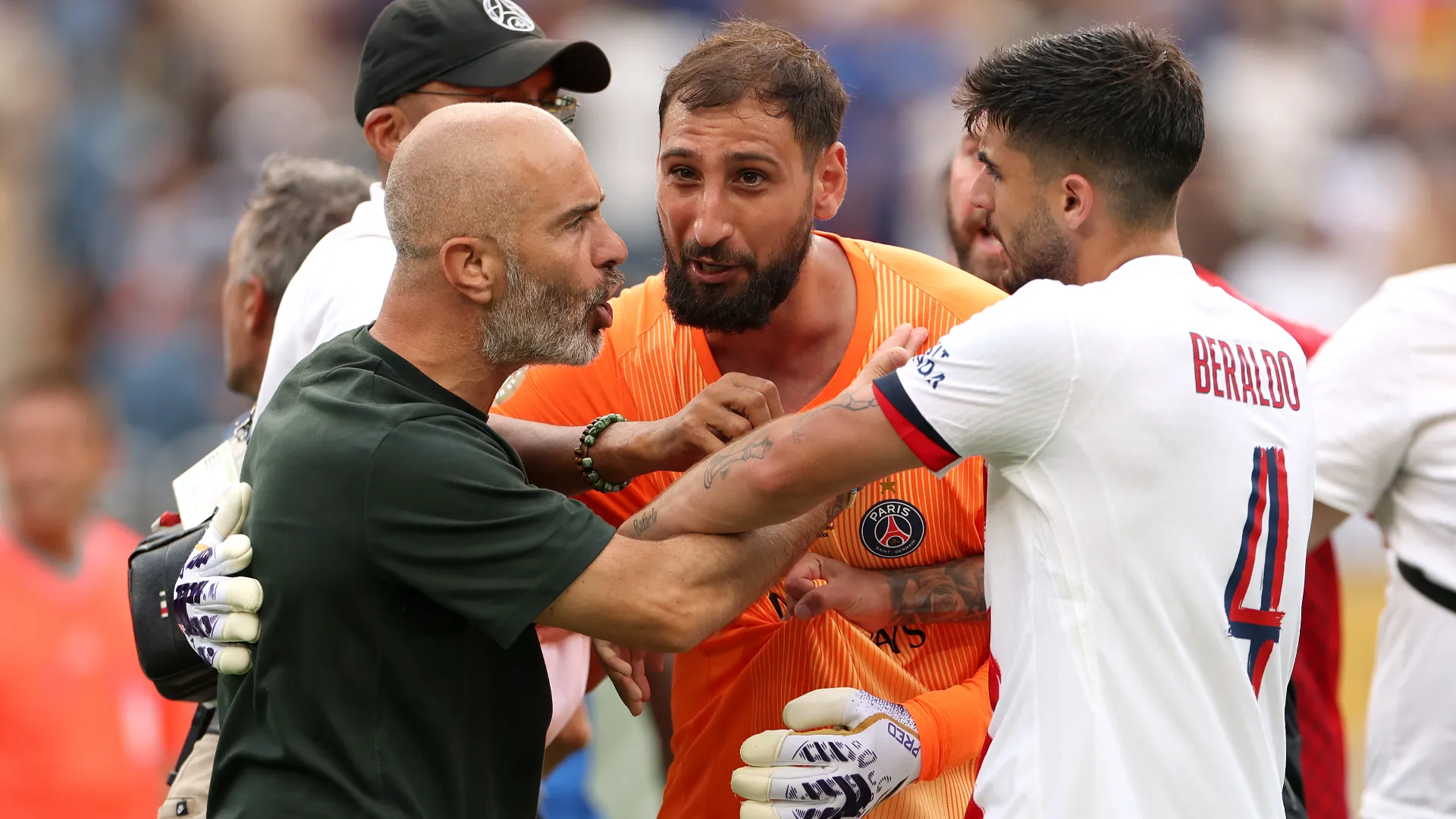 Nella rissa è stato coinvolto anche Gianluigi Donnarumma
