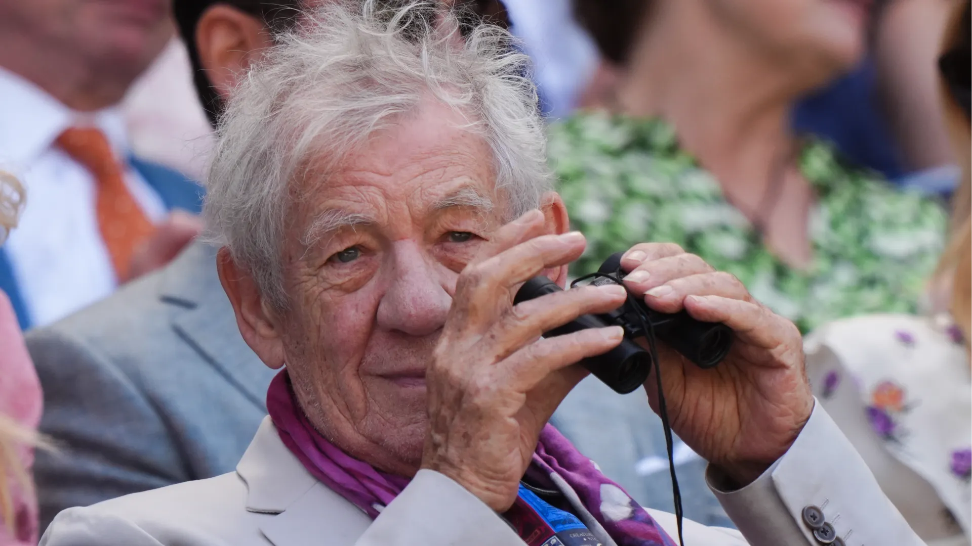 Presente anche Sir Ian Murray McKellen durante la sfida tra Taylor Fritz e Karen Khachanov
