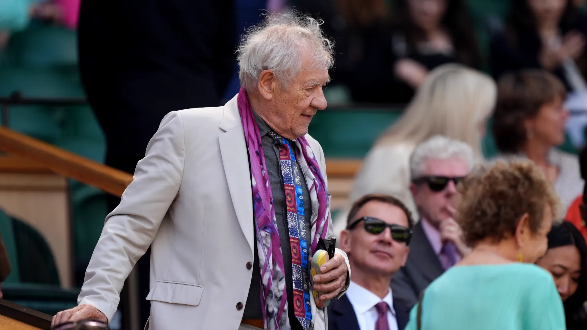 Il celebre attore non ha voluto mancare al grande appuntamento col tennis

