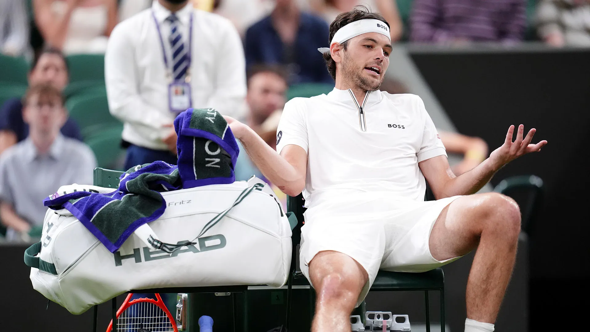 Il tennista si è lamentato molto con gli arbitri e ha spiegato le sue ragioni
