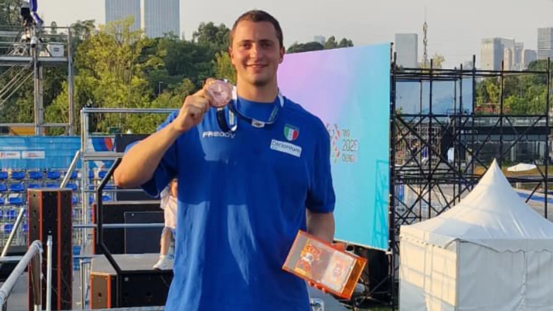 Andrea Consolini, storico bronzo nel Parkour Speed