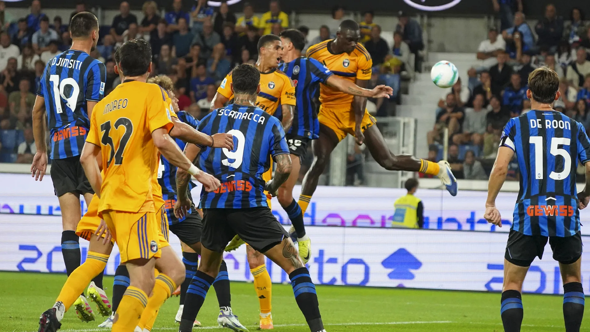 L'Atalanta ha cercato invano di portarsi in vantaggio... 