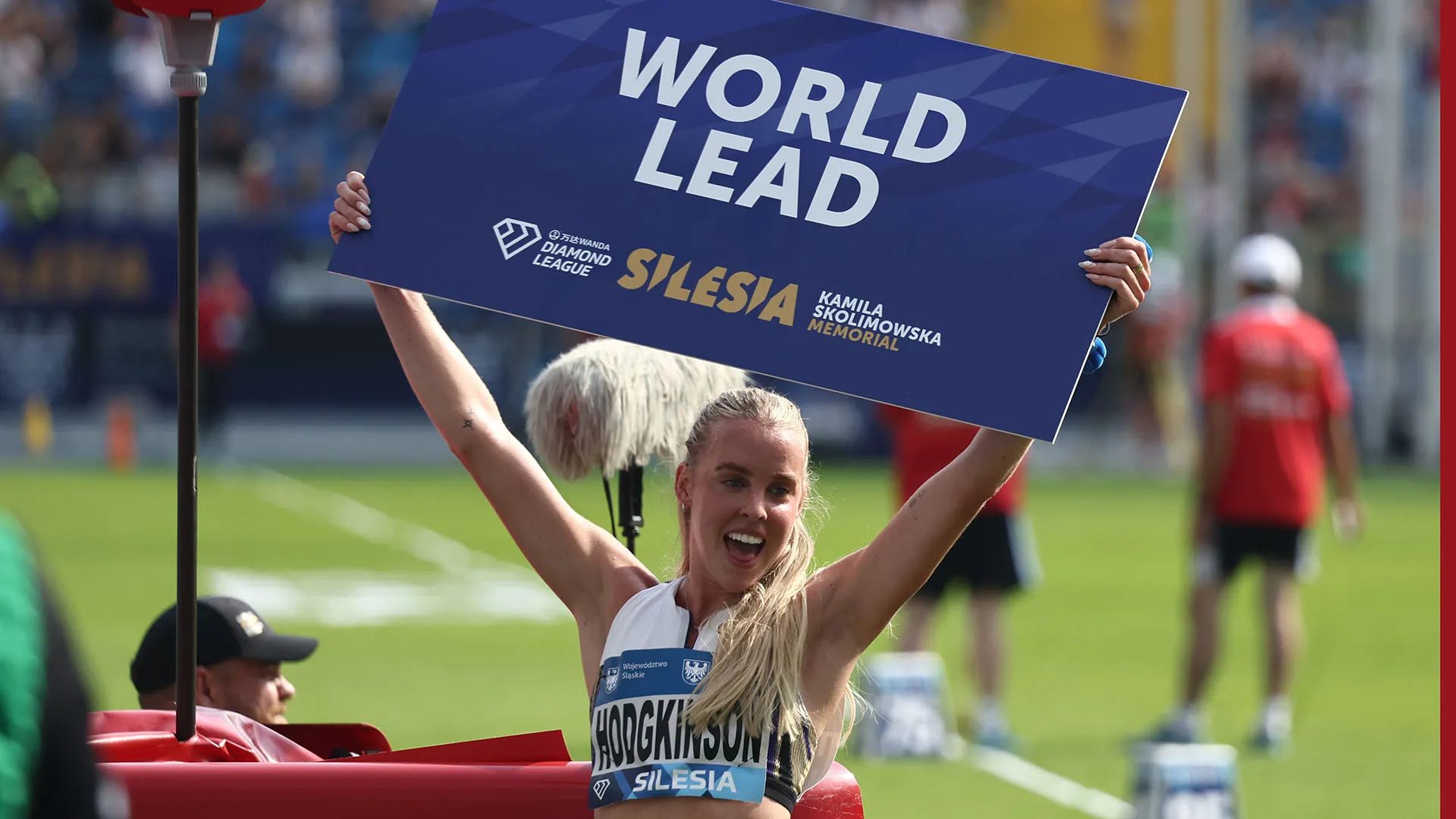 Hodgkinson nelle ultime due edizioni dei Mondiali ha conquistato la medaglia d'argento