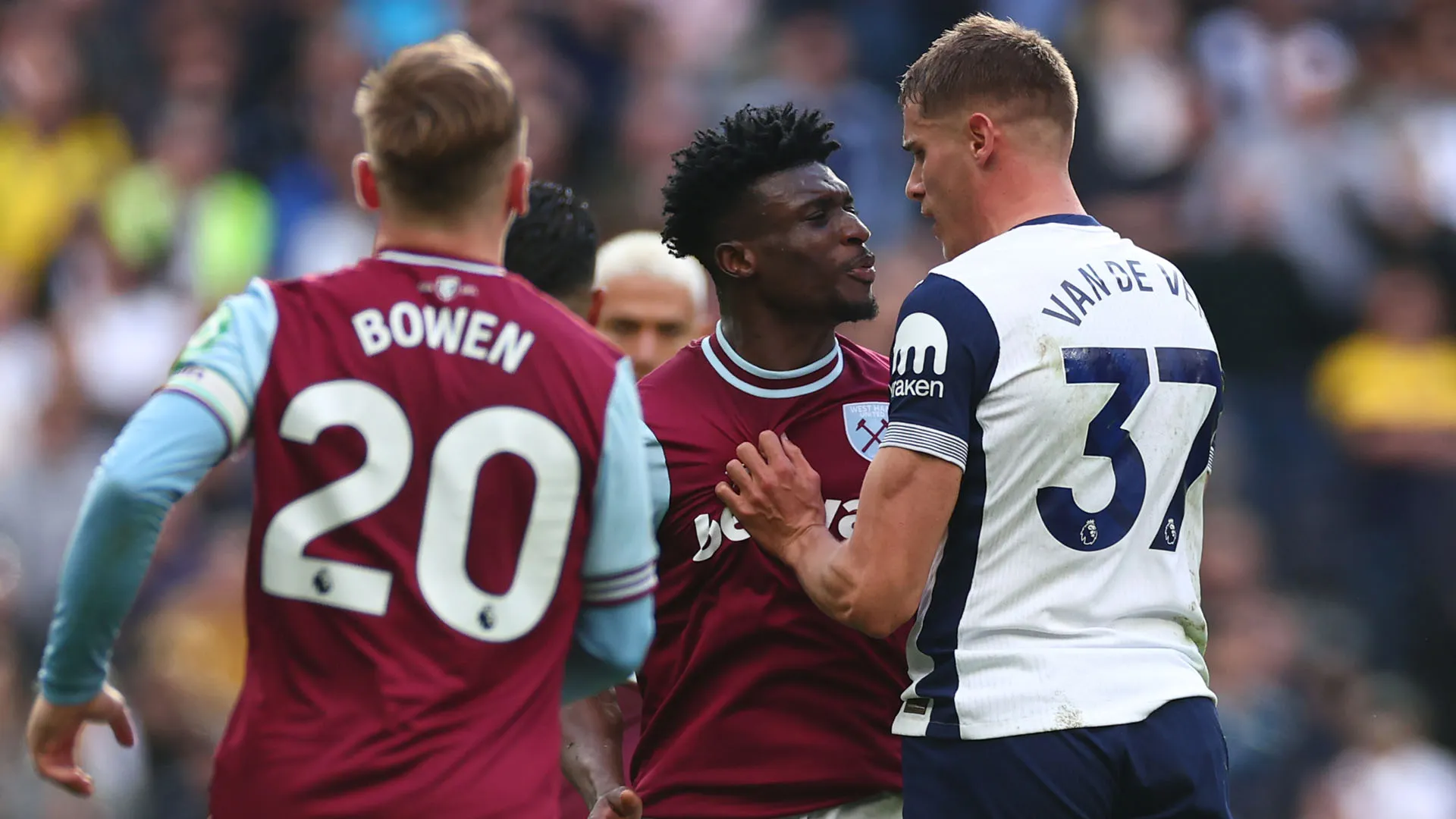 I due si erano presi a schiaffi durante la sfida tra West Ham e Tottenham
