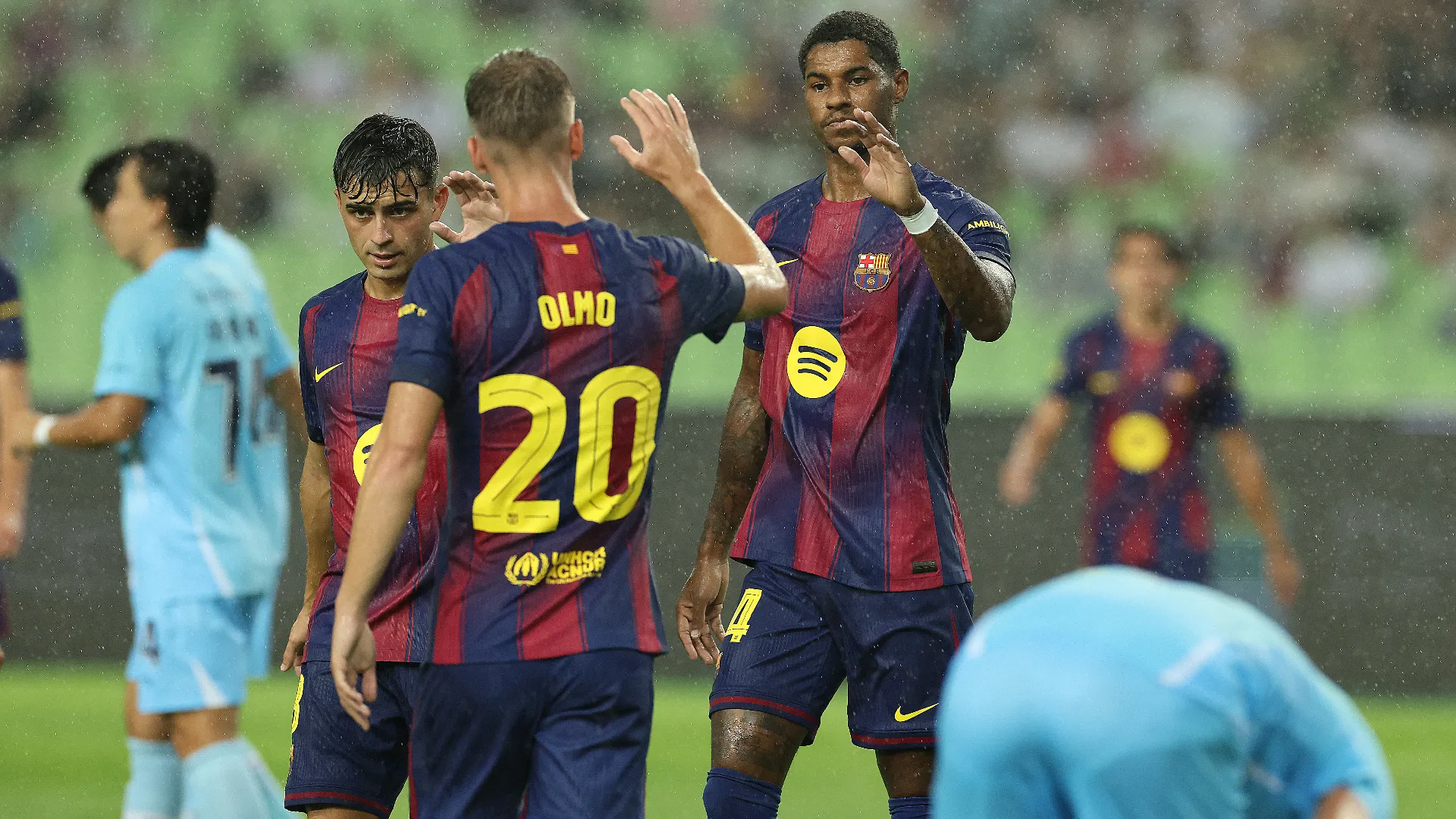 Si è trattato del primo gol con la maglia del Barcellona per l'inglese
