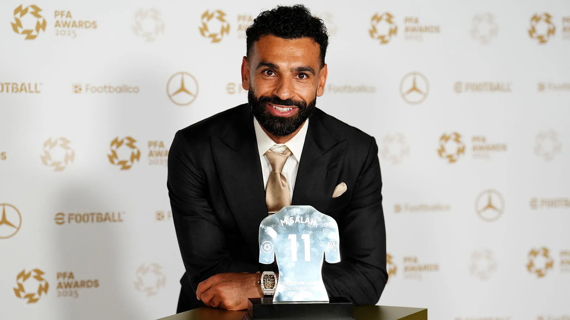 Salah ha ottenuto il maggior numero di voti dai colleghi professionisti