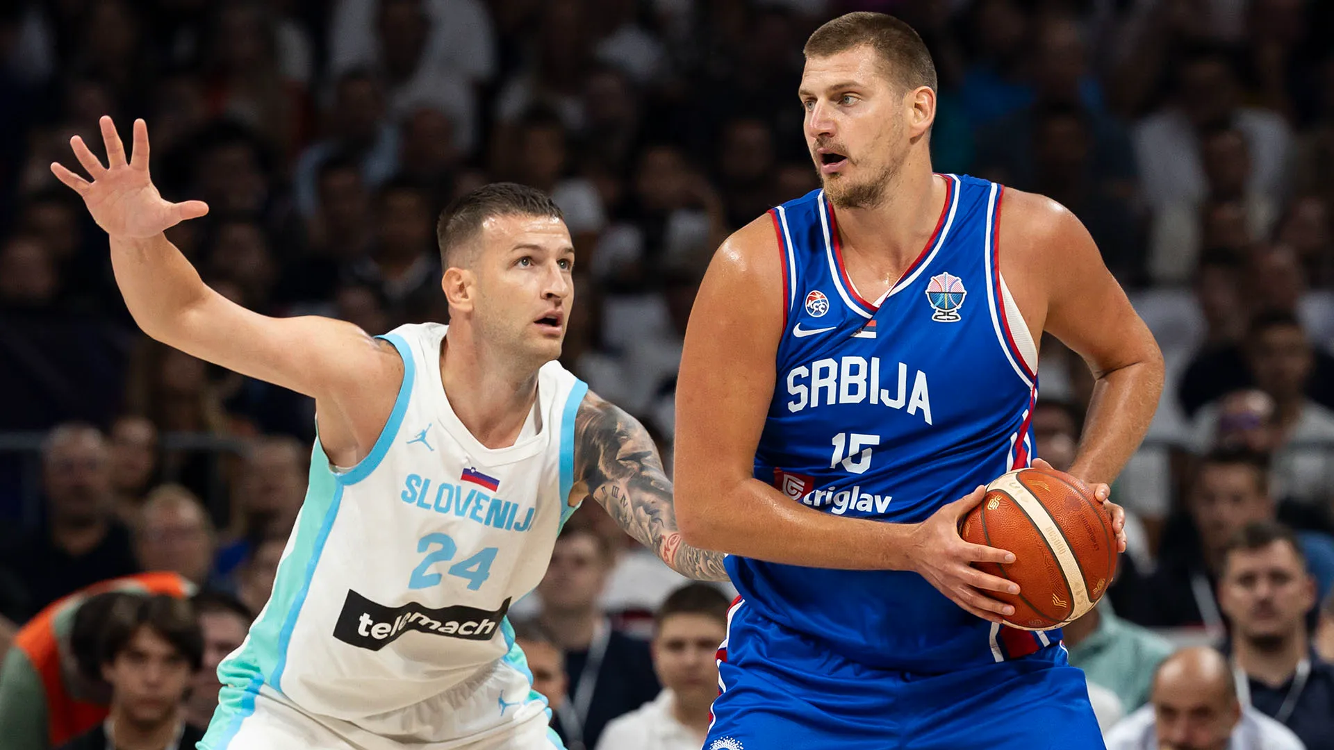La nazionale serba di pallacanestro ha sconfitto la Slovenia con il punteggio di 106-72 