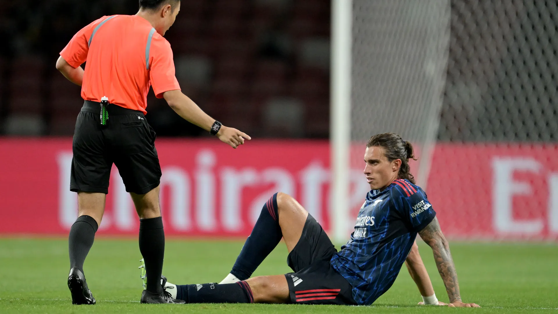 Calafiori si è fatto male nell'ultima amichevole giocata contro il Newcastle
