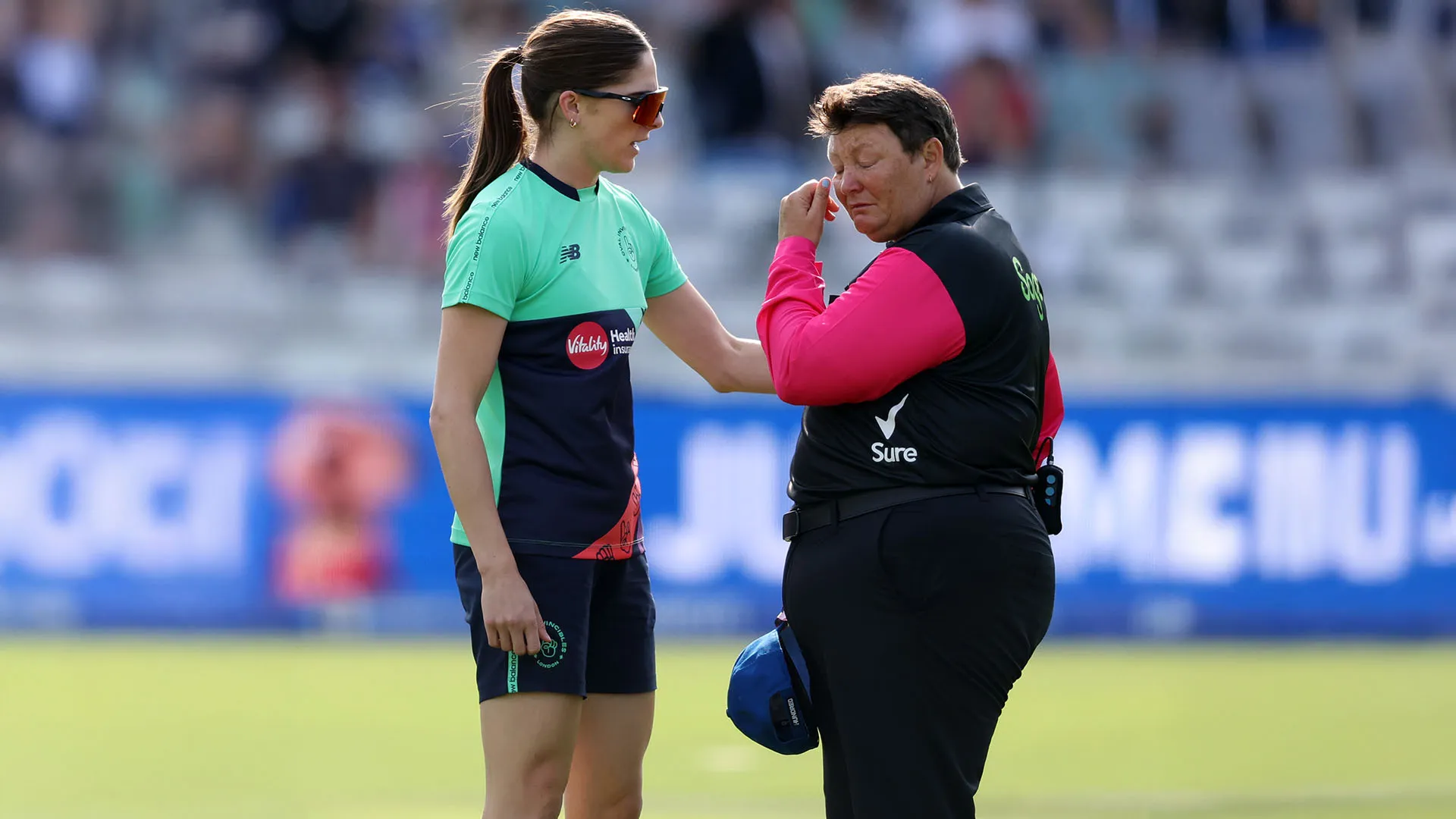 Fortunatamente è riuscita a continuare ad arbitrare la partita senza problemi
