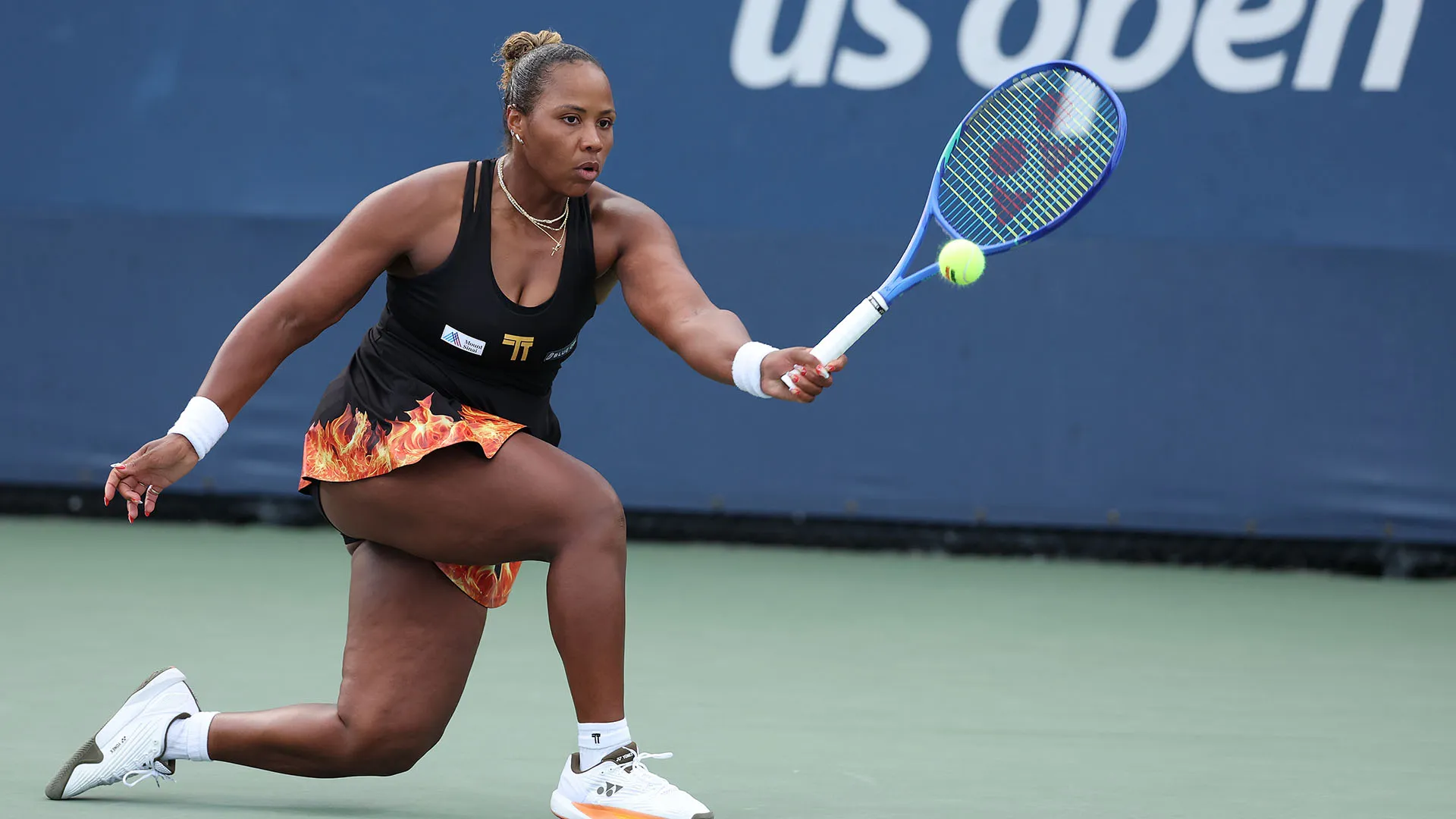 L'americana Townsend ha vinto in due set per 7-5, 6-1, e al termine della partita si è avvicinata alla rete per stringere la mano all'avversaria