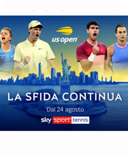 US Open, Sky annuncia la sua programmazione (in streaming su Now)