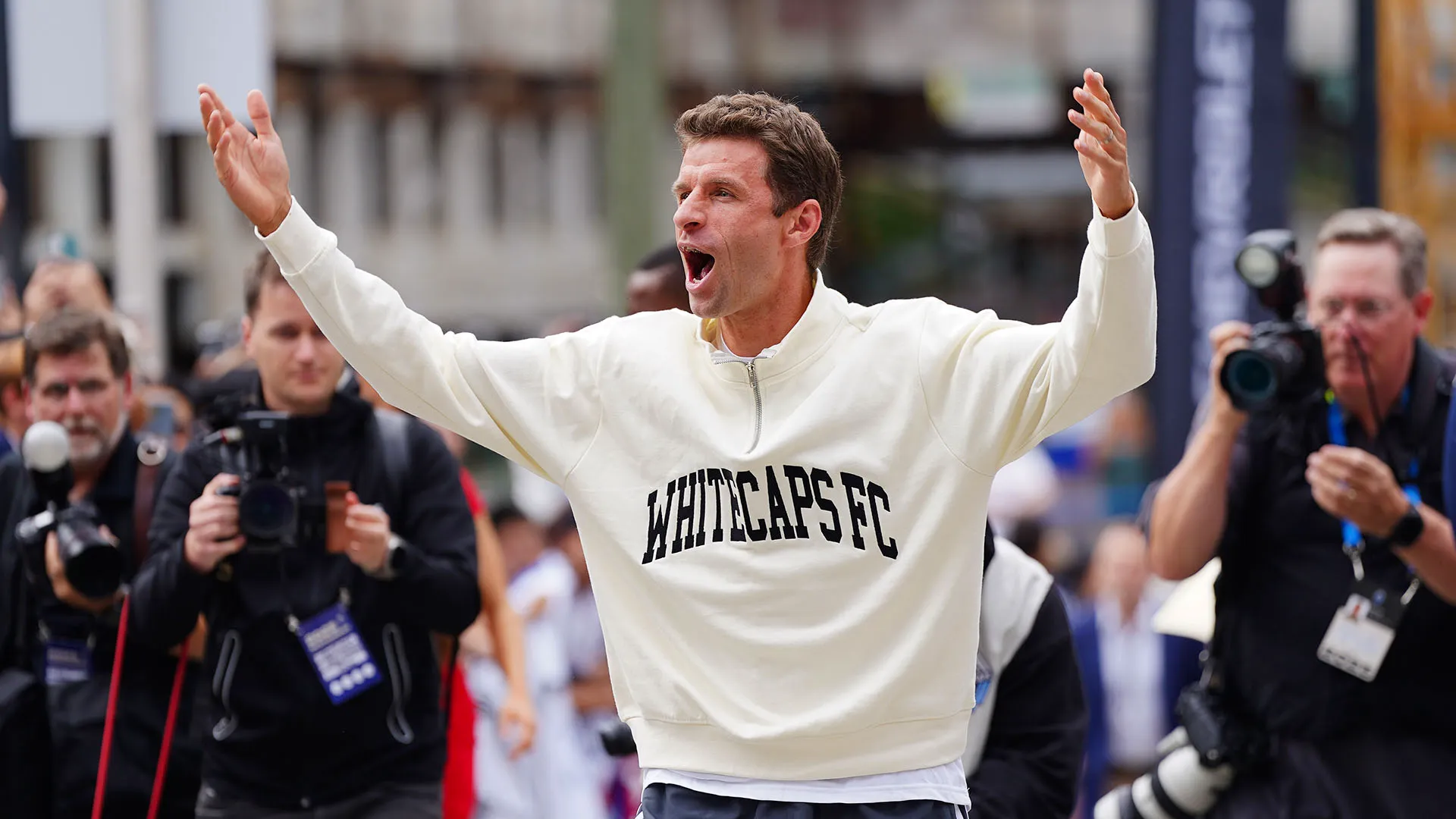 Thomas Müller re in Canada: le foto 
