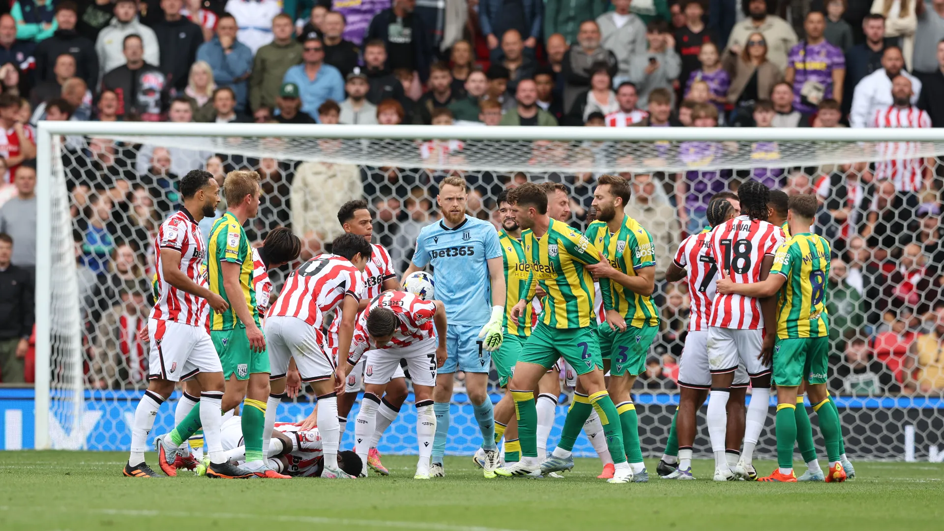 Furiosa la lite tra alcuni calciatori dello Stoke City e del West Bromwich
