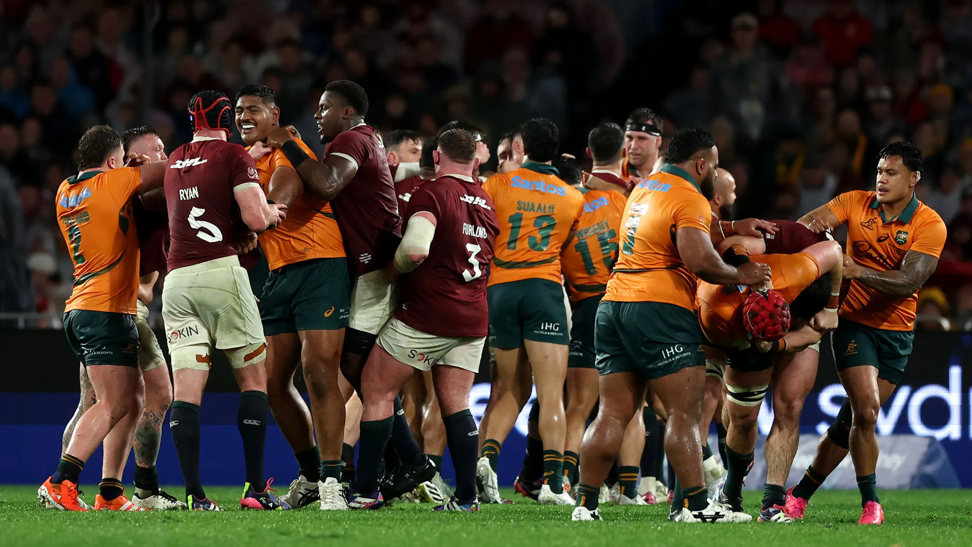 Anche durante Australia-British & Irish Lions c'è stata una rissa
