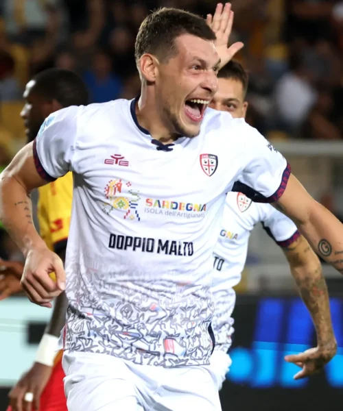 Andrea Belotti ribalta il Lecce, il Cagliari vince al Via del Mare