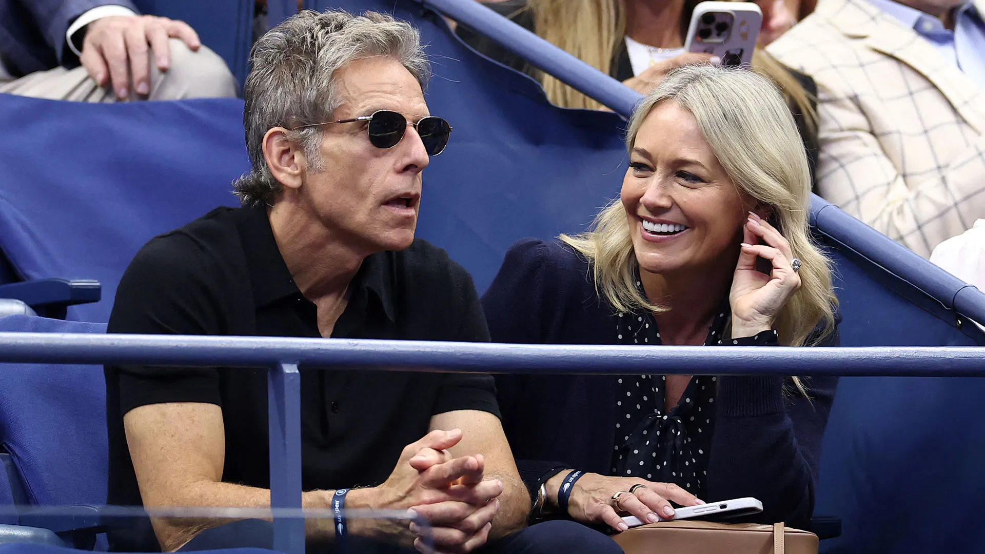 La stella di Hollywood Ben Stiller insieme alla moglie e attrice, Christine Taylor