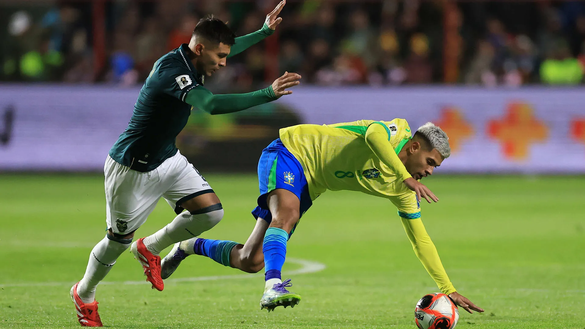 I calciatori brasiliani hanno sofferto molto durante la partita