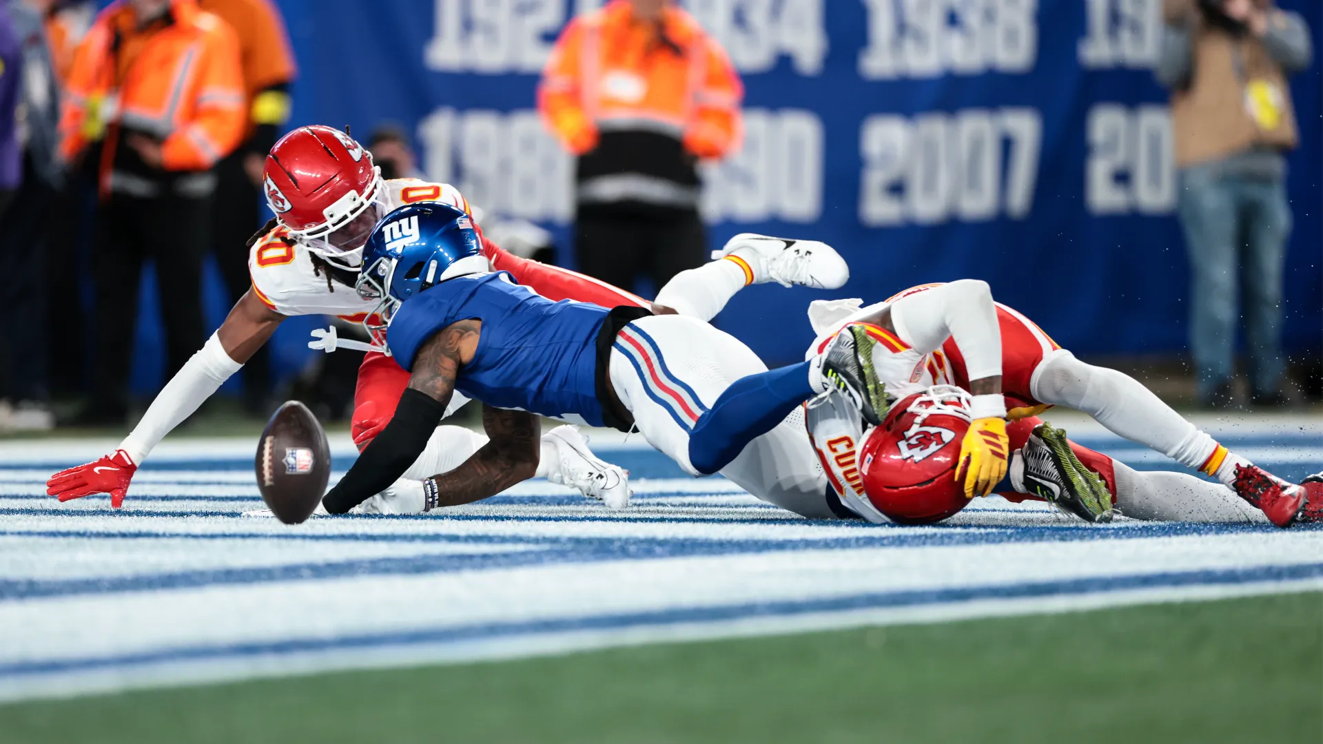 Bryan Cook si è infortunato nel quarto periodo di Kansas City Chiefs-New York Giants

