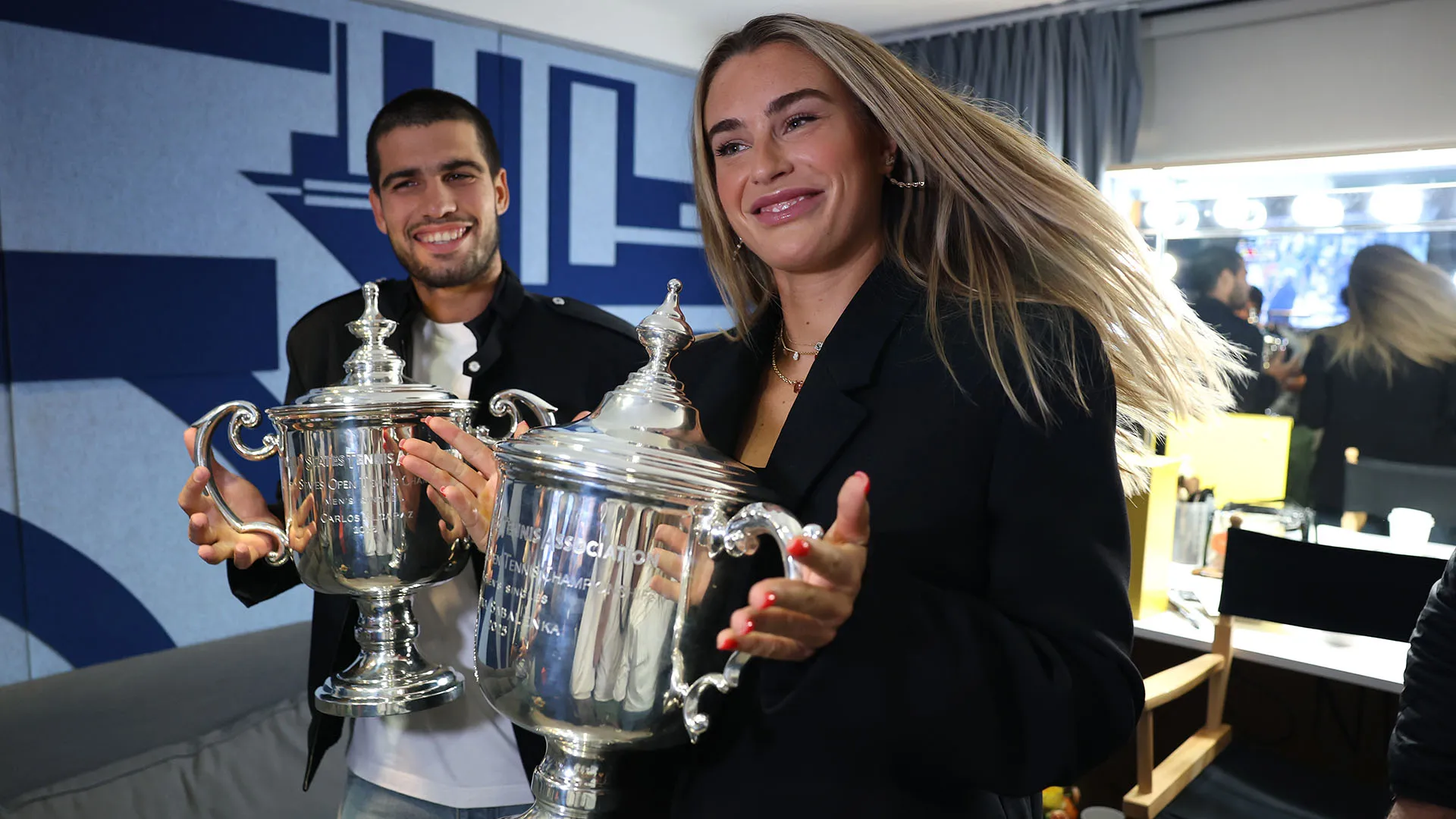 Aryna Sabalenka, errore imbarazzante in diretta tv  con Carlos Alcaraz