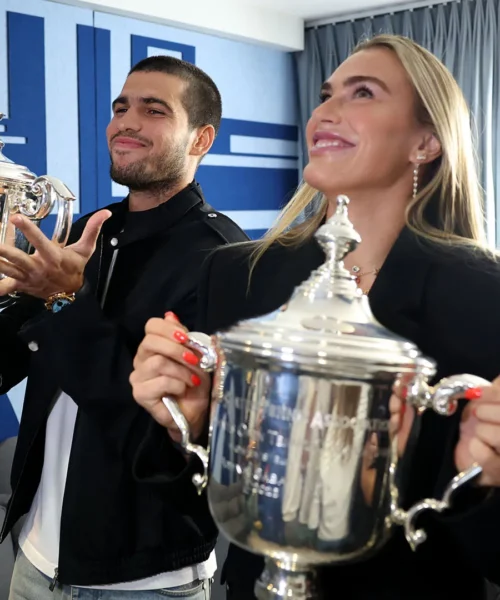 Aryna Sabalenka, errore imbarazzante in diretta tv con Carlos Alcaraz