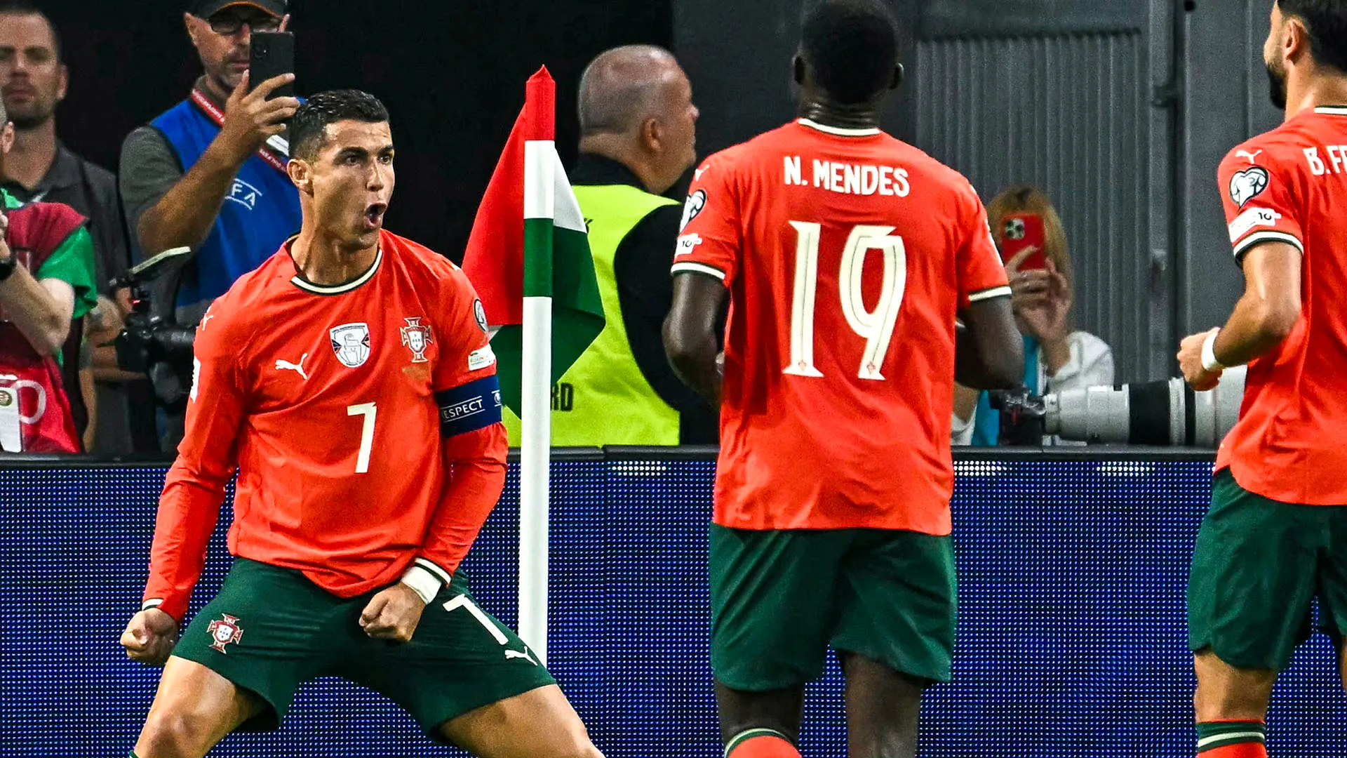 Ronaldo ha segnato la sua 39esima rete nelle partite di qualificazione al Mondiale, raggiungendo il primato della leggenda del Guatemala Carlos Ruiz