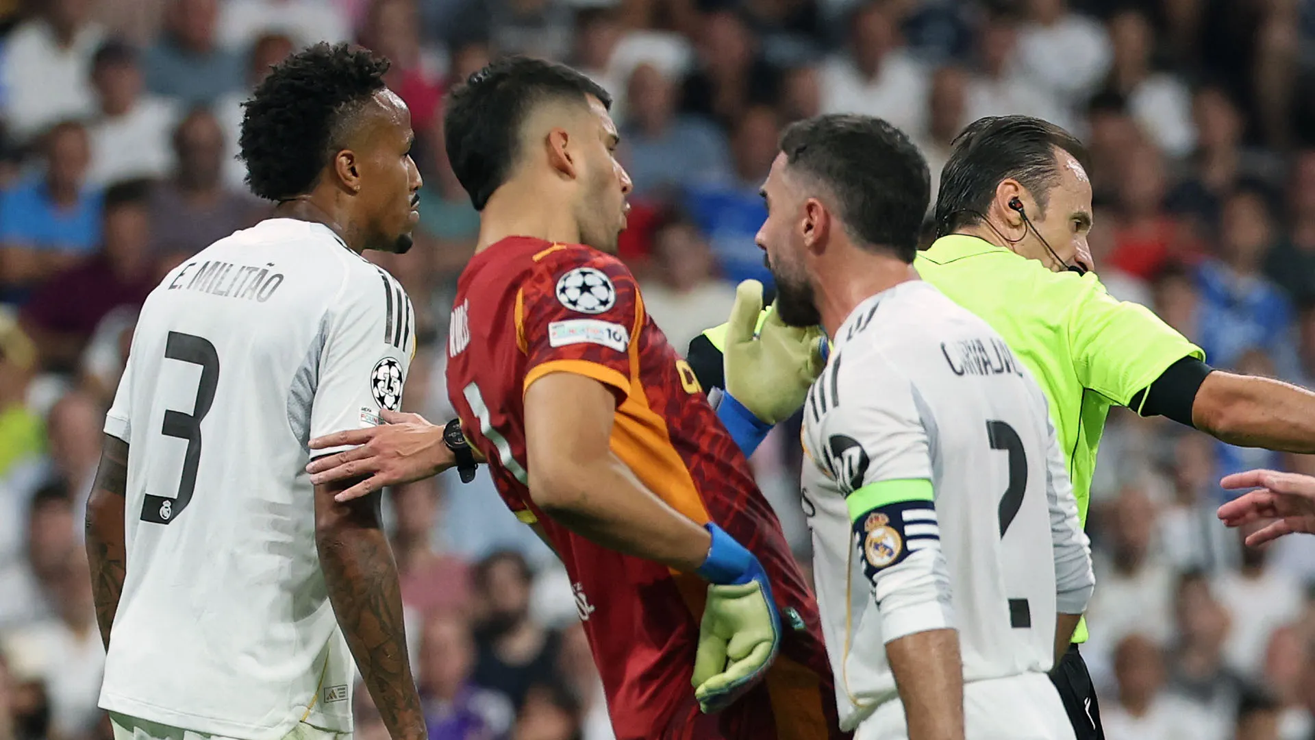Carvajal ha colpito con la fronte il portiere avversario