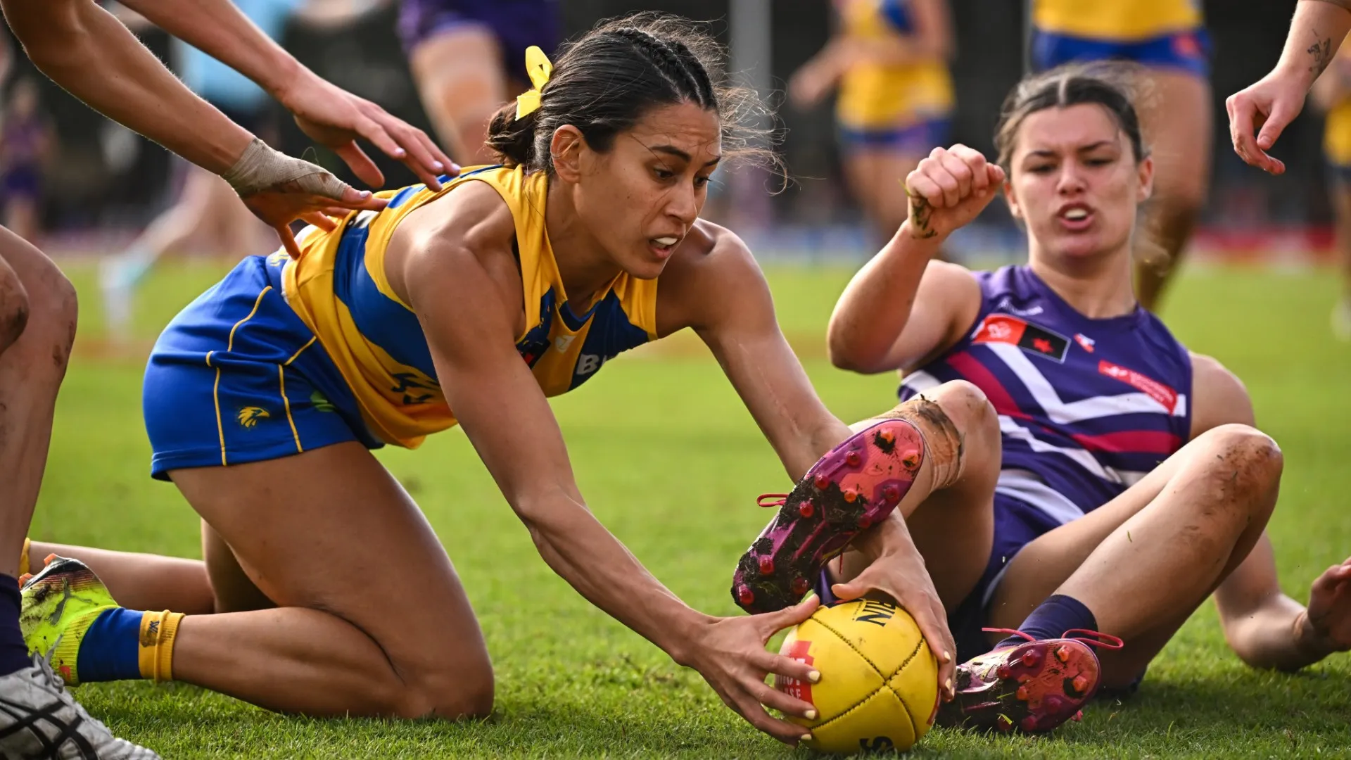 Nervi tesissimi durante il RAC Derby tra Fremantle Dockers e West Coast Eagles
